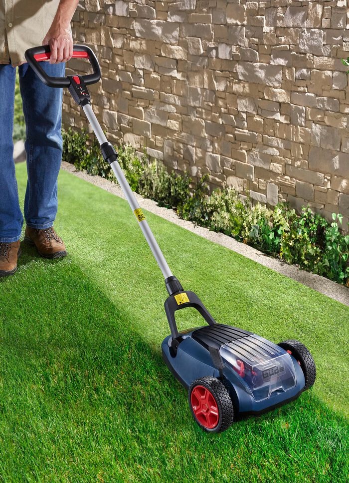 Accu-eenhandgrasmaaier ERM 18-0 (accu en oplader niet inbegrepen) 