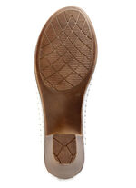 Gemini pumps van rundnappaleer met strik WIT-MULTICOLOR