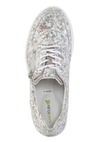 Waldläufer sneakers gemaakt van nubuckleer met bloemenprint IJSBLAUW-KLEURRIJK