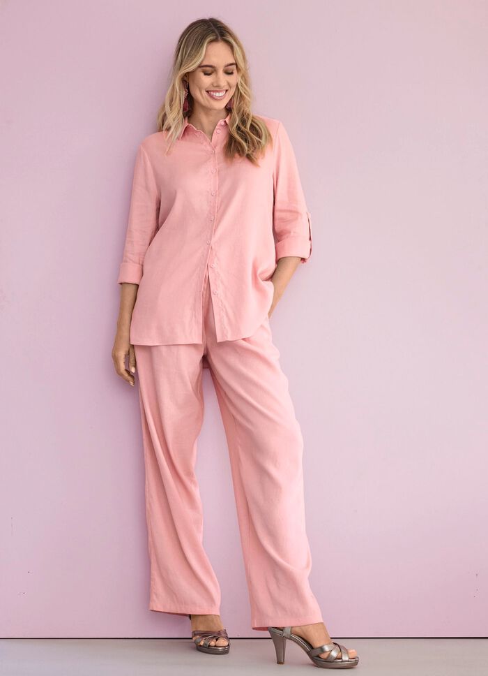 Blouse met overhemdkraag 