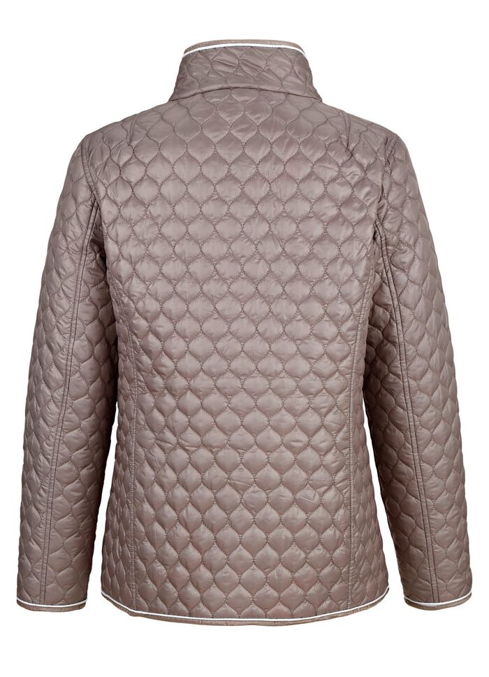 Omkeerbaar jack met grafisch doorgestikt patroon 