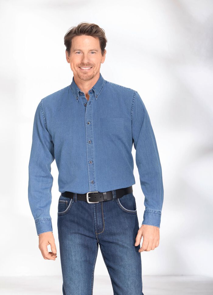 Overhemd met button-down kraag 