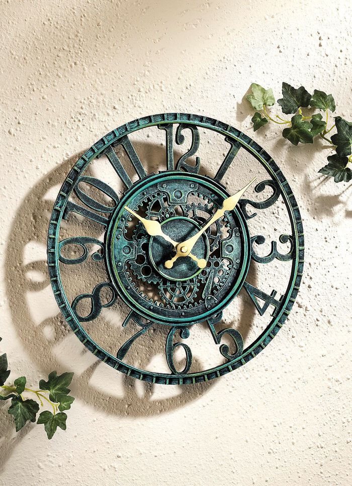 Met de hand beschilderde quartz wandklok 