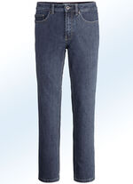Casual jeans in 2 kleuren MIDDELBLAUW