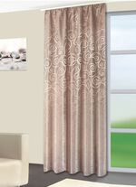 Decoratieve sjaal met omslag aan de zoom TAUPE