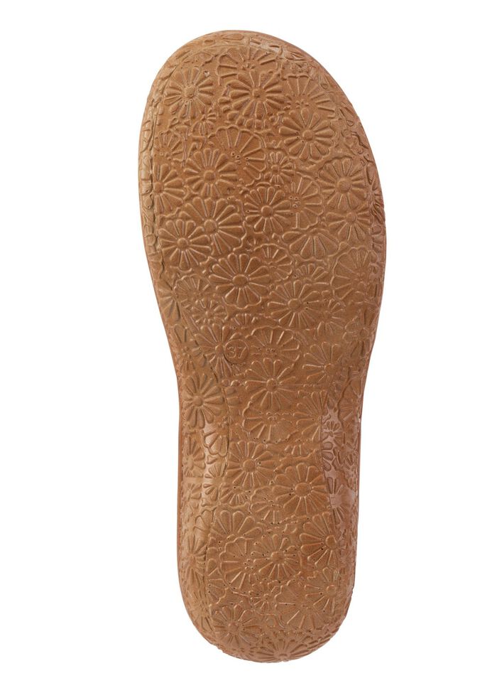 ELENA EDEN, zomerse damespantoffels, breedte G, met klittenbandsluiting 