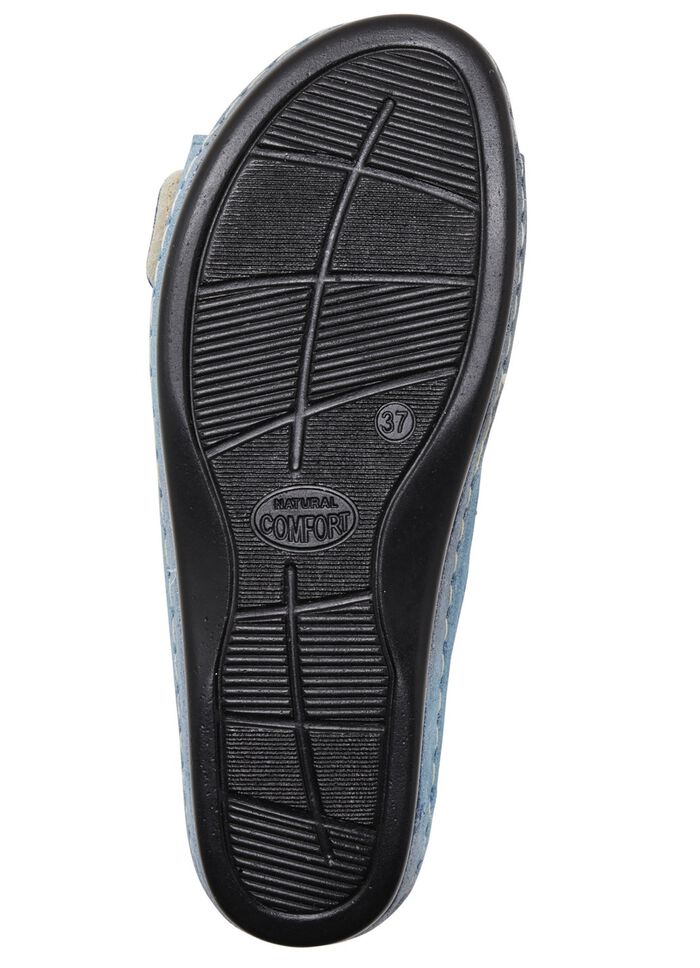 Comfortabele damesmuiltjes, breedte G, met klittenbandsluiting 