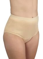 Hygi&euml;nische damesslip, hoge taille, van Hydas BEIGE