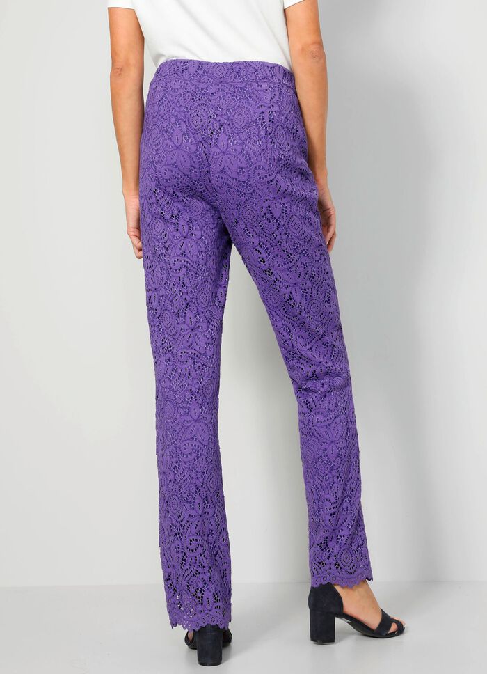 Broek van bloemenkant 