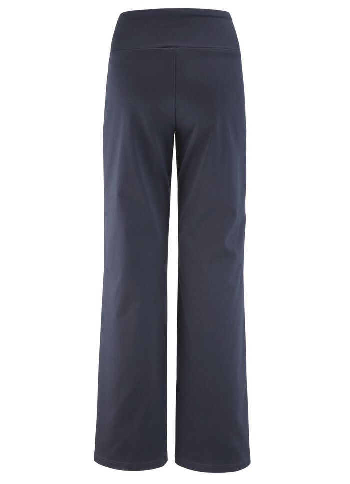 Soft stretchbroek in modieuze wijde pasvorm 