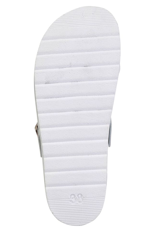 ELENA EDEN, klassieke damesklompen, breedte G, met verstelbare gesp WIT-BONTE