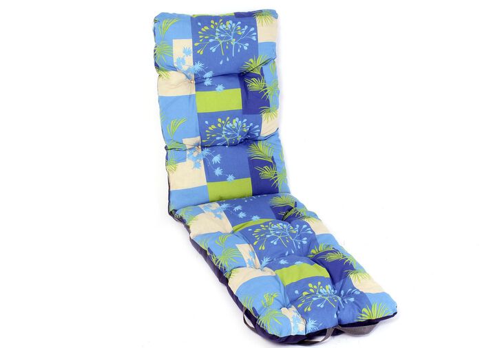 Comfortabele kussens met doorgestikte knopen BLAUW