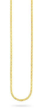 Massieve plaatketting, gediamanteerd 