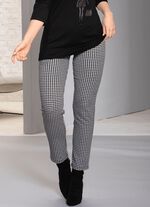 Broek met trendy pied-de-poule dessin 