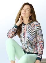 Blousejasje met inkjetprint 