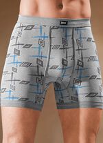 Set van vier onderbroeken van fijne ribstof, met gulp 