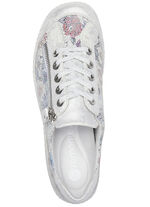 Remonte, elegante damessneakers, breedte G, met rits ZILVER-BONT