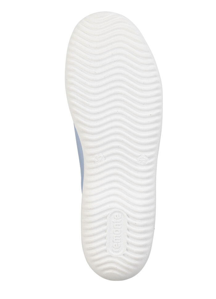 Remonte veterschoen met metalen inzetstuk in reli&euml;f LICHTBLAUW