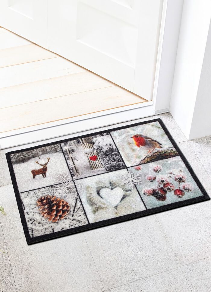 Deurmat met antislip achterkant MULTICOLOR