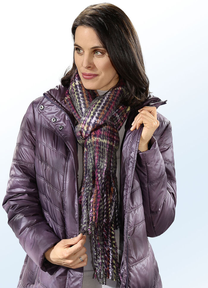 Sjaal met contrasterend motief 