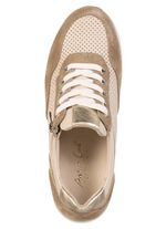 Andrea Conti, zomerse damessneakers, breedte G, met uitneembaar voetbed BEIGE-TAUPE