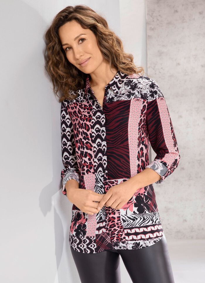 Blouse met inkjetprint 