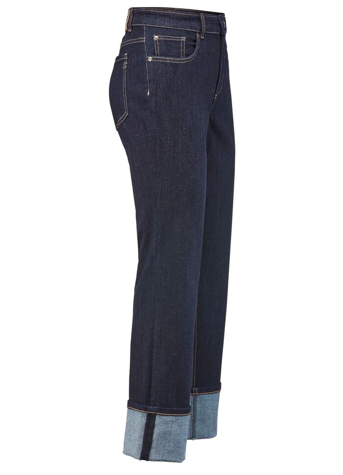 Magic-jeans met omgeslagen pijpen  
