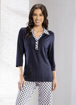 Poloshirt met knoopsluiting 