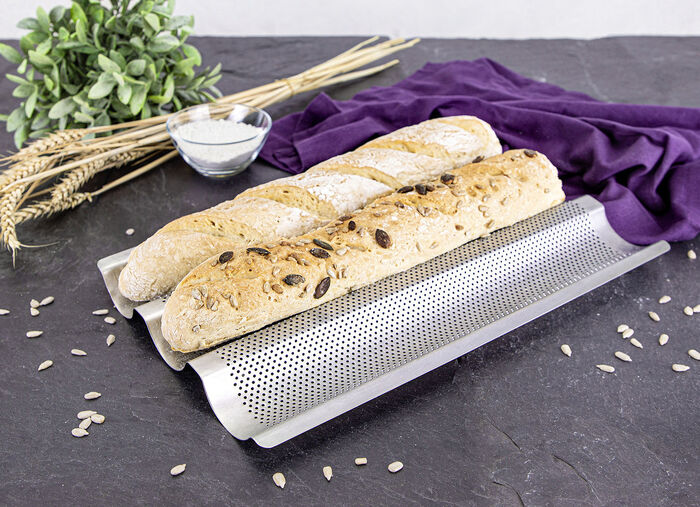Baguettebakje van hoogwaardig roestvrij staal 