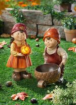 Decoratieve figuren herfstkinderen Mila + Toni 