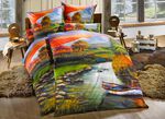 Beddengoedset met een adembenemend landschapsmotief 