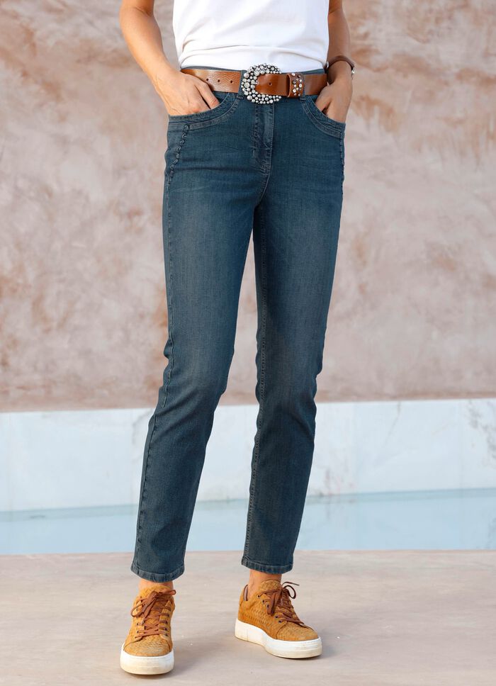 Jeans met een trendy wassing 