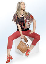 Broek van 7/8 lengte ZEGELROOD