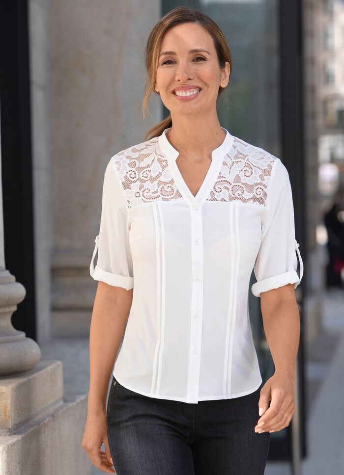 Licht transparante blouse 
