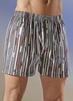 Vierpack boxershorts met strependesign 
