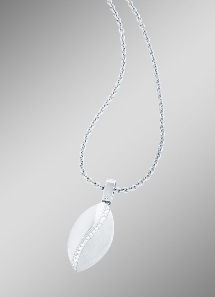 Chique kettinghanger met ankerketting en synth. zirkonia 