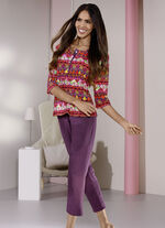 Laurina pyjama met knoopsluiting 
