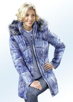 Jas met afneembare kunstbontkraag 