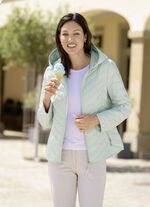 Jas met ritszakken MINT-WEISS