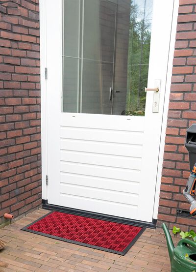 Deurmat met antislip rubberen achterkant 
