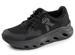 Rieker, sportieve damessneakers, breedte G, met uitneembaar voetbed ZWART