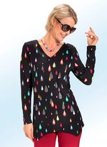 Longshirt met ongelijke zoom 