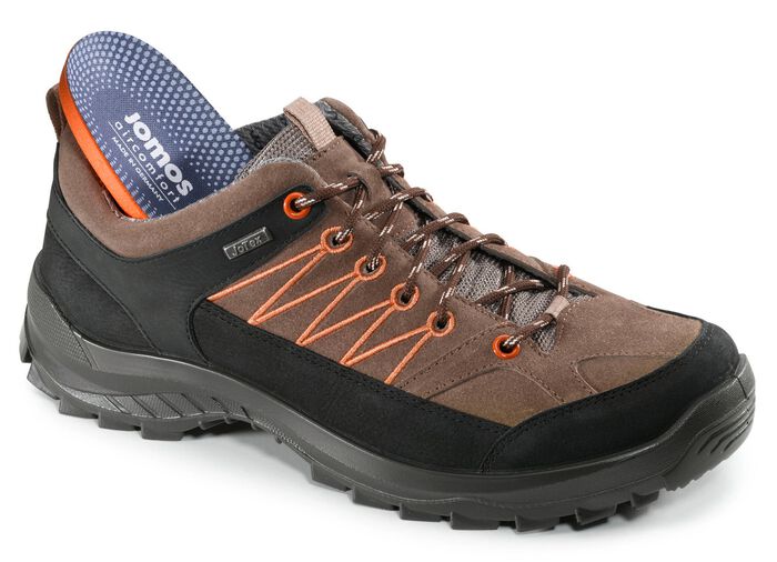 Veterschoen met klimaatmembraan BRUIN-ZWART