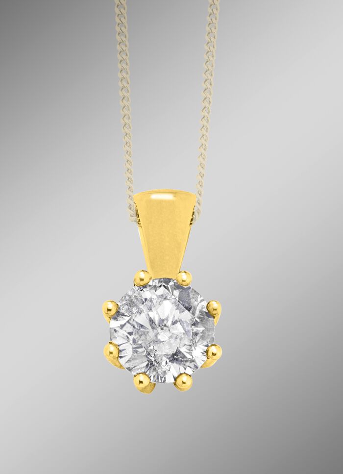 Fonkelende hanger met diamant 