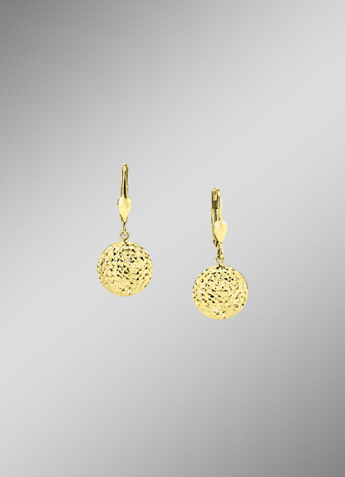 Ronde gouden oorbellen 