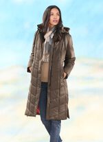 Jas met zijsplitten met rits 