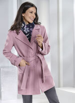 Lange jas met ceintuur 