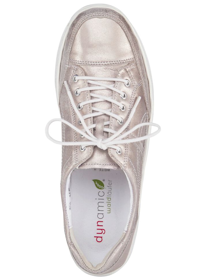 Waldl&auml;ufer, comfortabele dames veterschoenen, breedte H, zool met afrolfunctie CHAMPAGNE