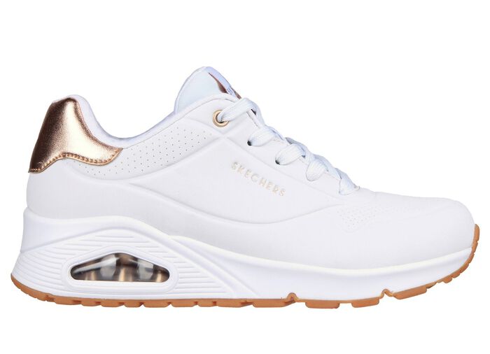 SKECHERS, comfortabele damessneakers met zichtbare luchtkussentjes 