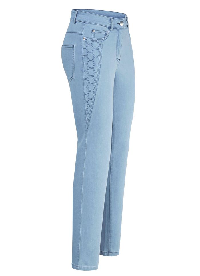 Jeans met mooie borduursels 